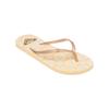 Sandale ROXY "Bermuda Print", Gr. 8(38), gelb, gold, Obermaterial: 98% Synthetikmaterial, 2% Metall / Futter: 100% Synthetikmaterial / Außensohle: 100% Moosgummi, Schuhe