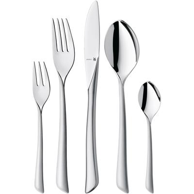 Besteck-Set WMF "Virgina", grau (edelstahl), 66 tlg., Cromargan Edelstahl Rostfrei, Essbesteck-Sets, ergonomisch, Cromargan protect Image