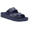 Badepantolette JOSEF SEIBEL "Martinique 01", Damen, Gr. 41, blau (dunkelblau), Lederimitat, sportlich, Schuhe, Badeschuh, Sandale, Flats mit Fußbett