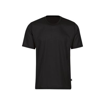 T-Shirt TRIGEMA "TRIGEMA T-Shirt aus 100% Baumwolle", Kinder, Gr. 152, schwarz, 100% Baumwolle, Basic, Kurzarm, Shirts Image