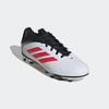 Fußballschuh ADIDAS PERFORMANCE "COPA PURE 3 CLUB KIDS FG/MG", Gr. 33, weiß (cloud weiß, lucid rot, core schwarz), Synthetik, sportlich, Schuhe