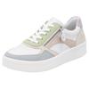 Plateausneaker REMONTE, Damen, Gr. 37, weiß (weiß, pastellfarben), Leder, Lederimitat, sportlich, Schuhe, Freizeitschuh, Halbschuh, Schnürschuh in schmaler Form