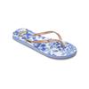 Sandale ROXY "Bermuda Print", Gr. 7(37), moonlight blau, weiß, Obermaterial: 98% Synthetikmaterial, 2% Metall / Futter: 100% Synthetikmaterial / Außensohle: 100% Moosgummi, Schuhe