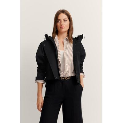 Blouson BUGATTI, Damen, Gr. 42, 290, schwarz, 100% Polyester, unifarben, casual, regular fit, Langarm Manschette, Jacken