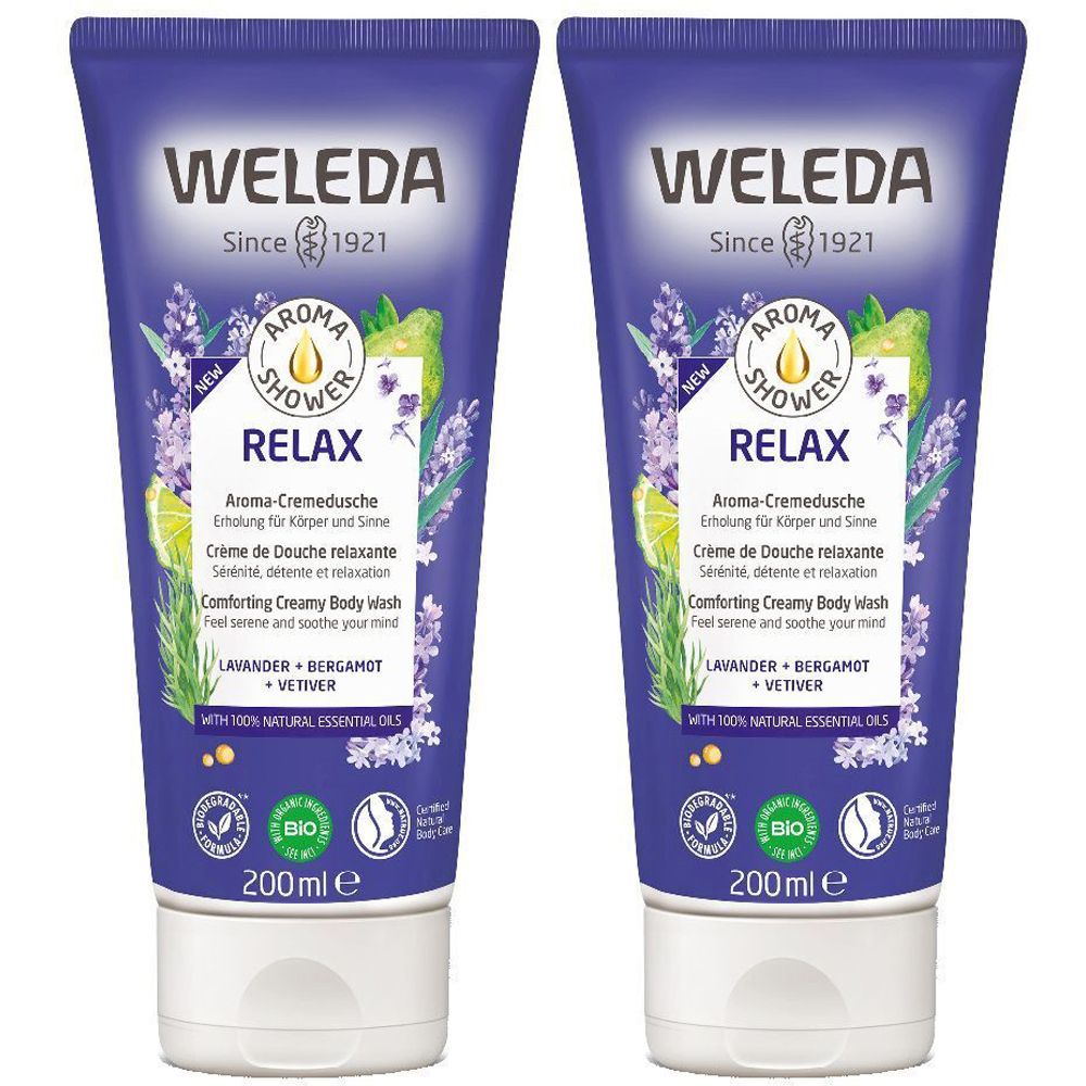WELEDA Aroma Shower Relax 2x200 ml Gel doccia