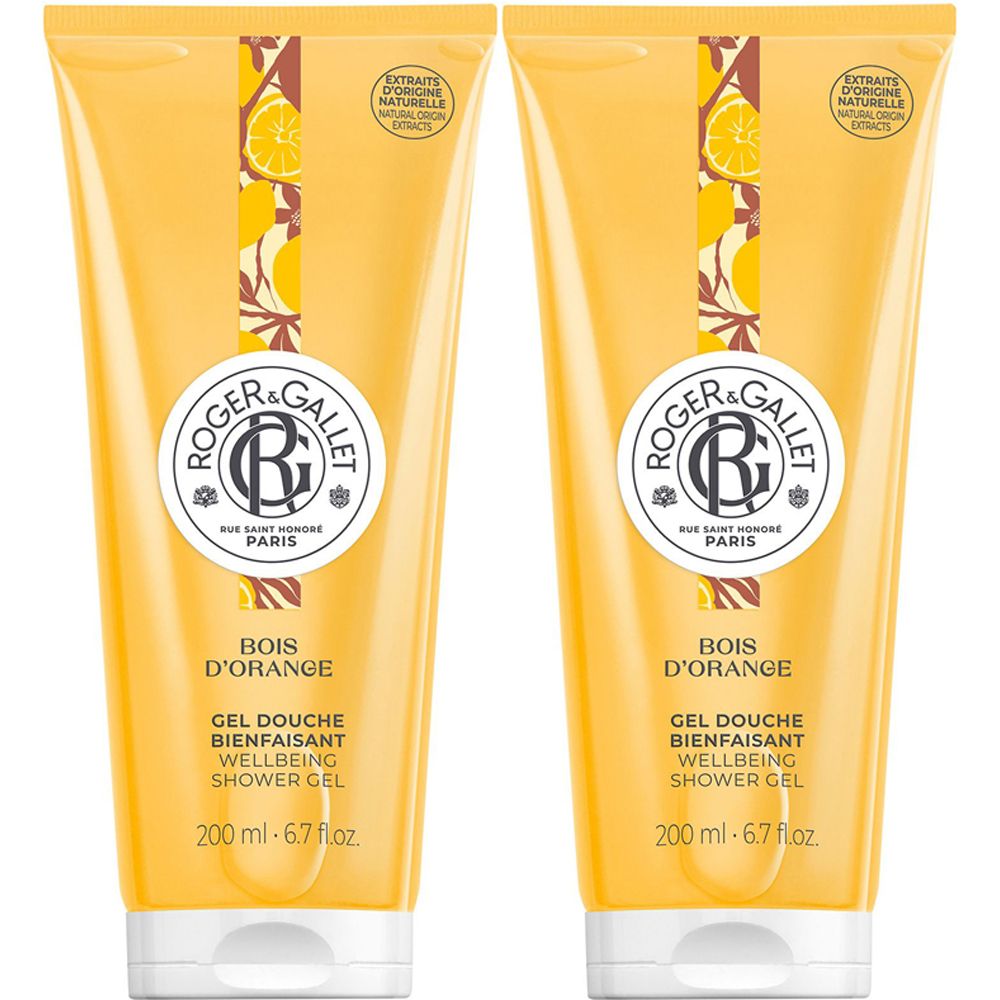 ROGER&GALLET Bois D'orange - Gel Doccia Di Benessere 2x200 ml doccia