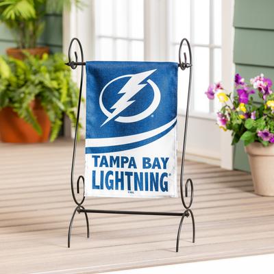 Tampa Bay Lightning Burlap Flag Garden Size