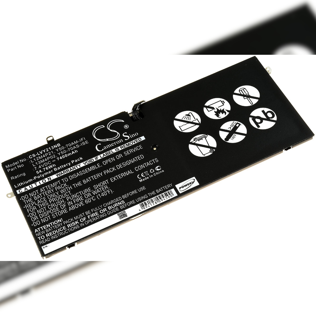 Powery Akku für Laptop Lenovo Yoga 2 Pro 13.3` / Yoga 2 Pro Ultrabook / Typ 21CP5/57/128-2