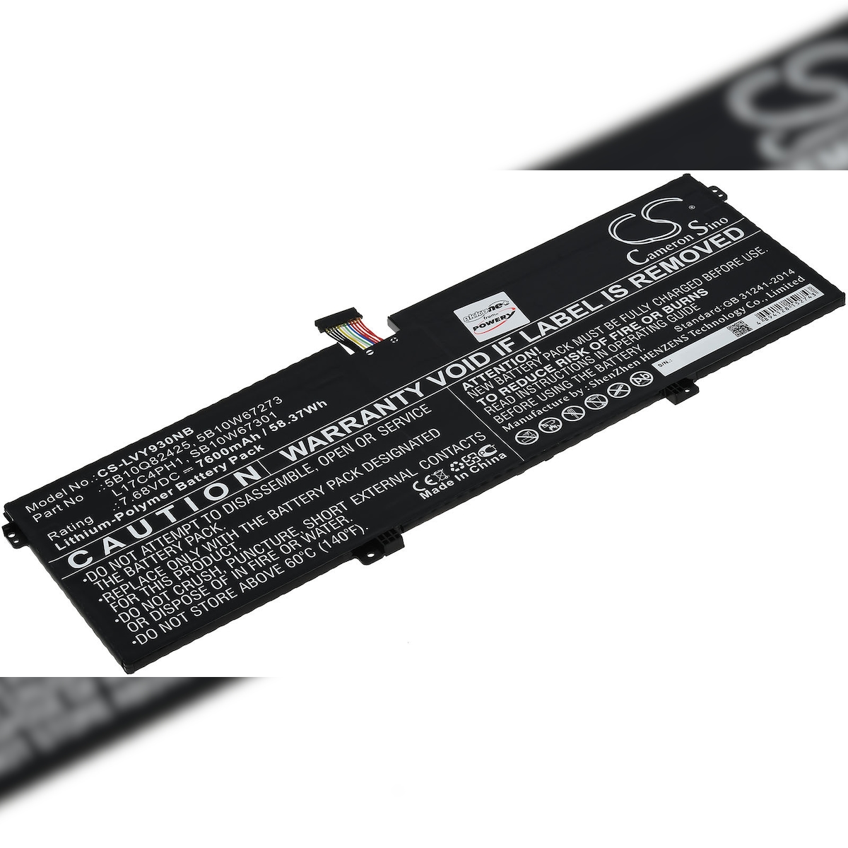 Powery Akku passend für Laptop Lenovo Yoga 7 Pro, Yoga C930-13IKB, Typ L17C4PH1 u.a.
