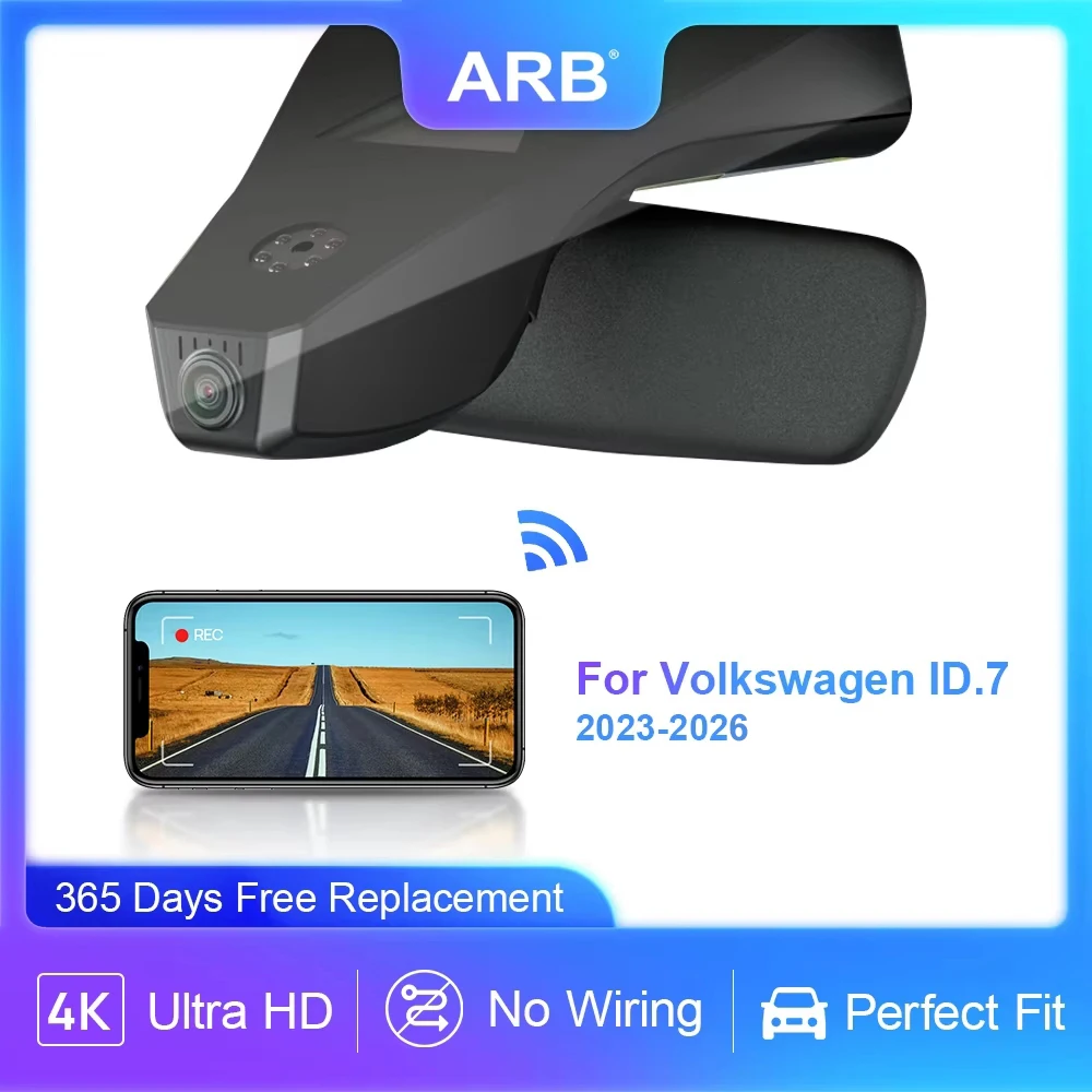 OEM LOOK Autokamera für VW Volkswagen ID.7 2023 - 2026, ARB 4K 2160P Perfekte Original-Fahrzeug-Armaturenbrettkamera im Fabrikstil Image