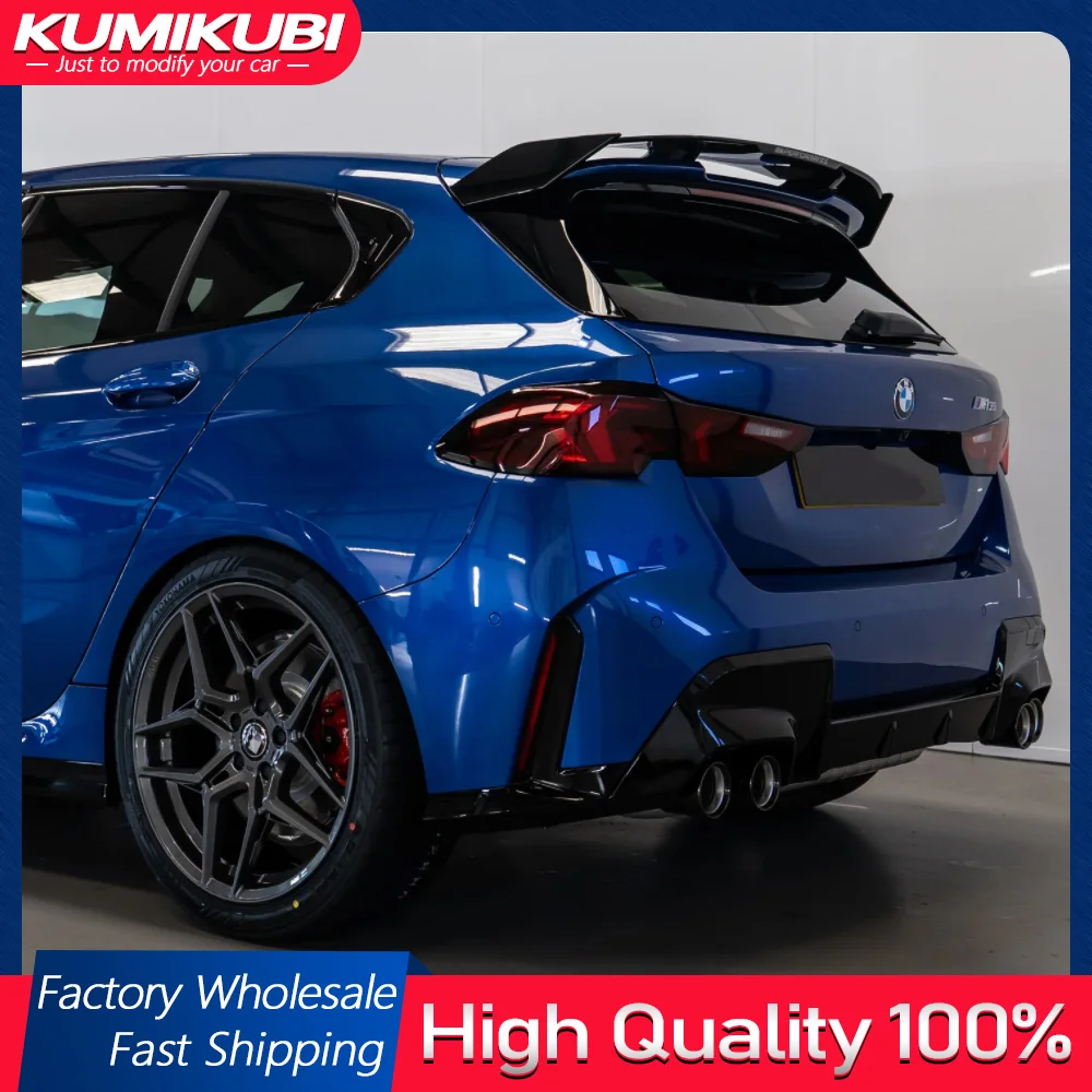 Für BMW 1er F40 F70 128ti M135 2019 2020 2021 2022 M Performance Style Auto Heckspoiler Flügel ABS glänzend schwarz Body Kit Image