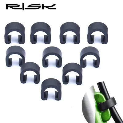 10/20/30pcs Plastic Bicycle Cable Clamps C Clips Housing Hose Guide for Brake Derailleur Shifter Frame Buckle for MTB Bike Road