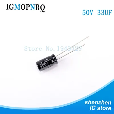 20 teile/los 33uf 50V Aluminium-Elektrolyt kondensator 6.3*11 Elektrolyt kondensator 50V 33uf Image