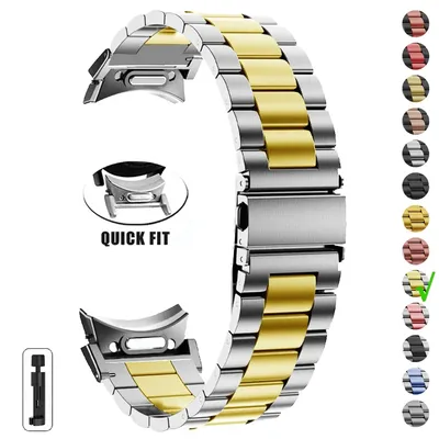 Edelstahlarmband für Samsung Galaxy Watch 7 6 5 4 40 44 mm 6 4 Classic 43 47 42 46 mm Metallarmband Galaxy Watch5Pro 45 Armband Image