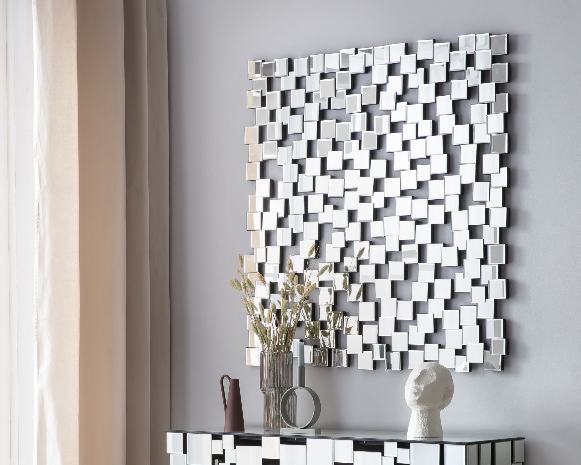 SalesFever »Matrix« Wandspiegel 102x100x2,5 cm