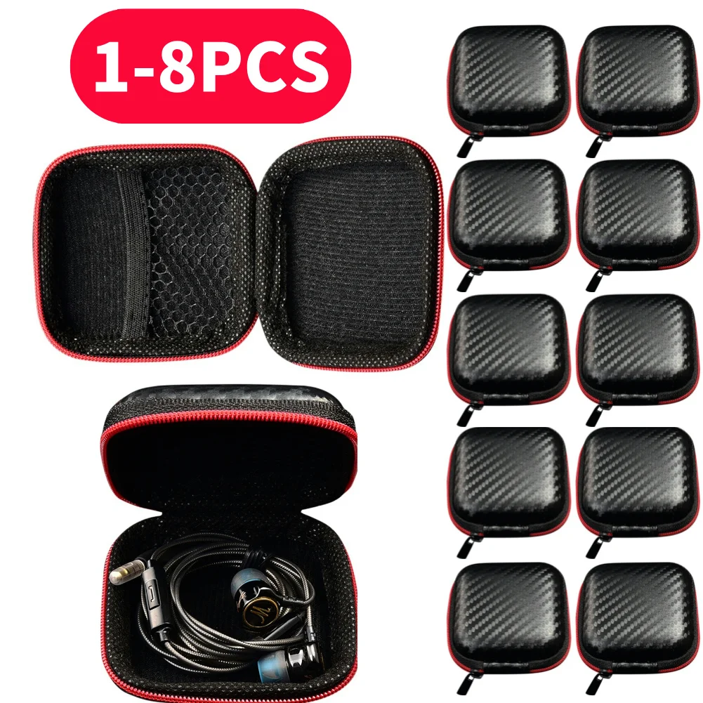 1-10 Stück kabel gebundene Kopfhörer box Eva Hard Shell Kopfhörer Ladekabel Aufbewahrung sbox für kz qkz Kopfhörer Datenkabel Schutzhülle Image