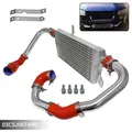 Nuovo kit intercooler per montaggio anteriore per Audi A4 1.8T Turbo B6 Quattro 2002-2006 Blu/Nero/Rosso