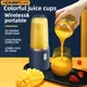 Spremiagrumi portatile Frullatore 400ml Spremiagrumi elettrico Ricarica USB Limone Arancia Frutta Spremitura Tazza Frullato Frullatore Macchina 2 tazze