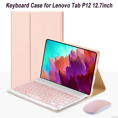 For Lenovo Xiaoxin Pad Pro 12.7 Inch Case, Detachable Keyboard Cover for Lenovo Tab P12 12.7 Inch