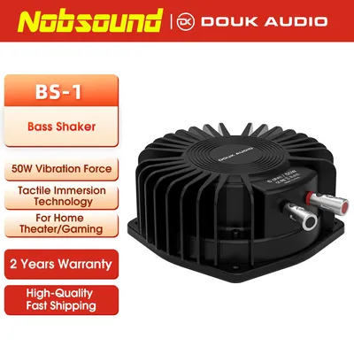 Nobsound High Power Tactile Bass Shaker 50Watt Subwoofer Transducer for Home/Car Theaters