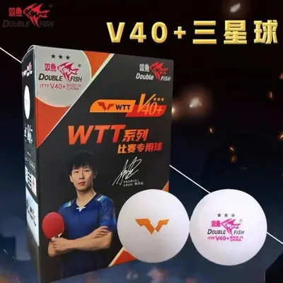 2021/2022/2023/2024 New Double Fish WTT 3 Star Table Tennis Ball (WTT Official Ball) Original Double