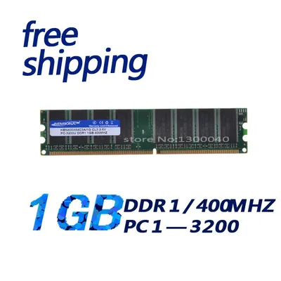 KEMBONA Brand New Ram DDR1 400 pc3200 1GB DIMM support ddr 333 pc2700 lifetime warranty