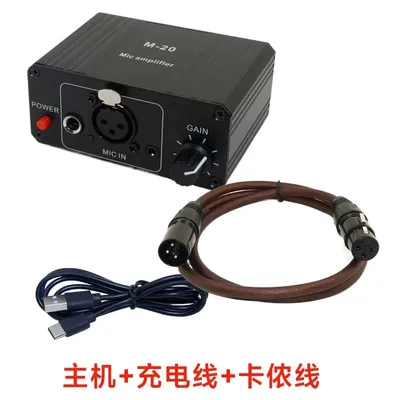 GHXAMP Live Broadcast Sound Card Speaker Mic Preamp Condenser Microphone Dynamic MIC Amplifier 48V