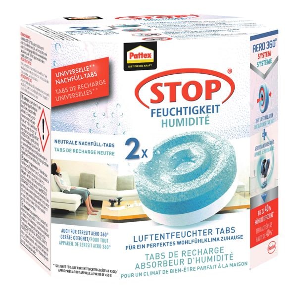 Pattex 2er-Pack Nachfüll-Set für Luftentfeuchter »Aero 360°« - neutral Image