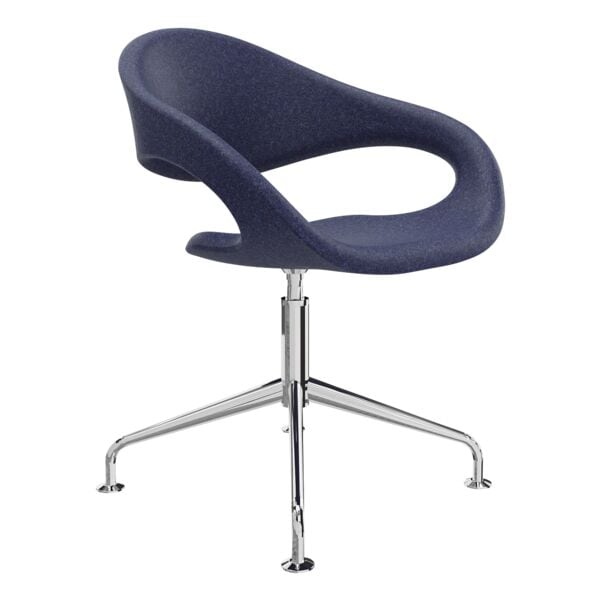 fm Büromöbel Drehsessel »ELAN« Sternenfuß blau