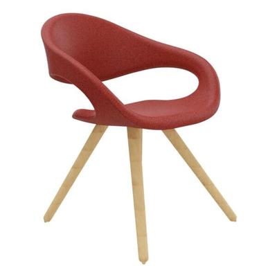 fm Büromöbel Besuchersessel »ELAN« konische Füße rot, 45.5 cm Image