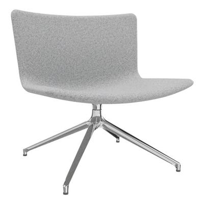 fm Büromöbel Lounge-Sessel »Lodus« mit 4-Sterndrehfuß ohne Armlehnen grau, 86x42x72 cm Image
