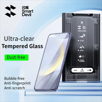 SmartDevil Dust-free Tempered Glass Film for Samsung S25 Ultra HD Clear Screen Protector for Samsung