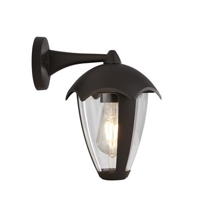 Outdoor Black Dome Top Wall Light