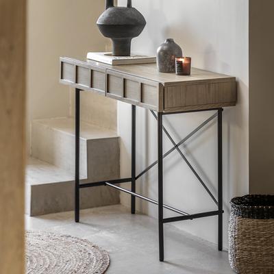 Pasco Panelled Wood Console Table