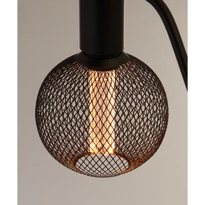 Black Globe Metal Cage LED E27 Bulb