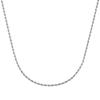 Giorgio Martello Milano - Kette diamantierte Kordelkette, Silber 925 Ketten 1 ct Silber (54.99 € / 1 ct)