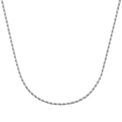 Giorgio Martello Milano - Kette diamantierte Kordelkette, Silber 925 Ketten 1 ct Silber