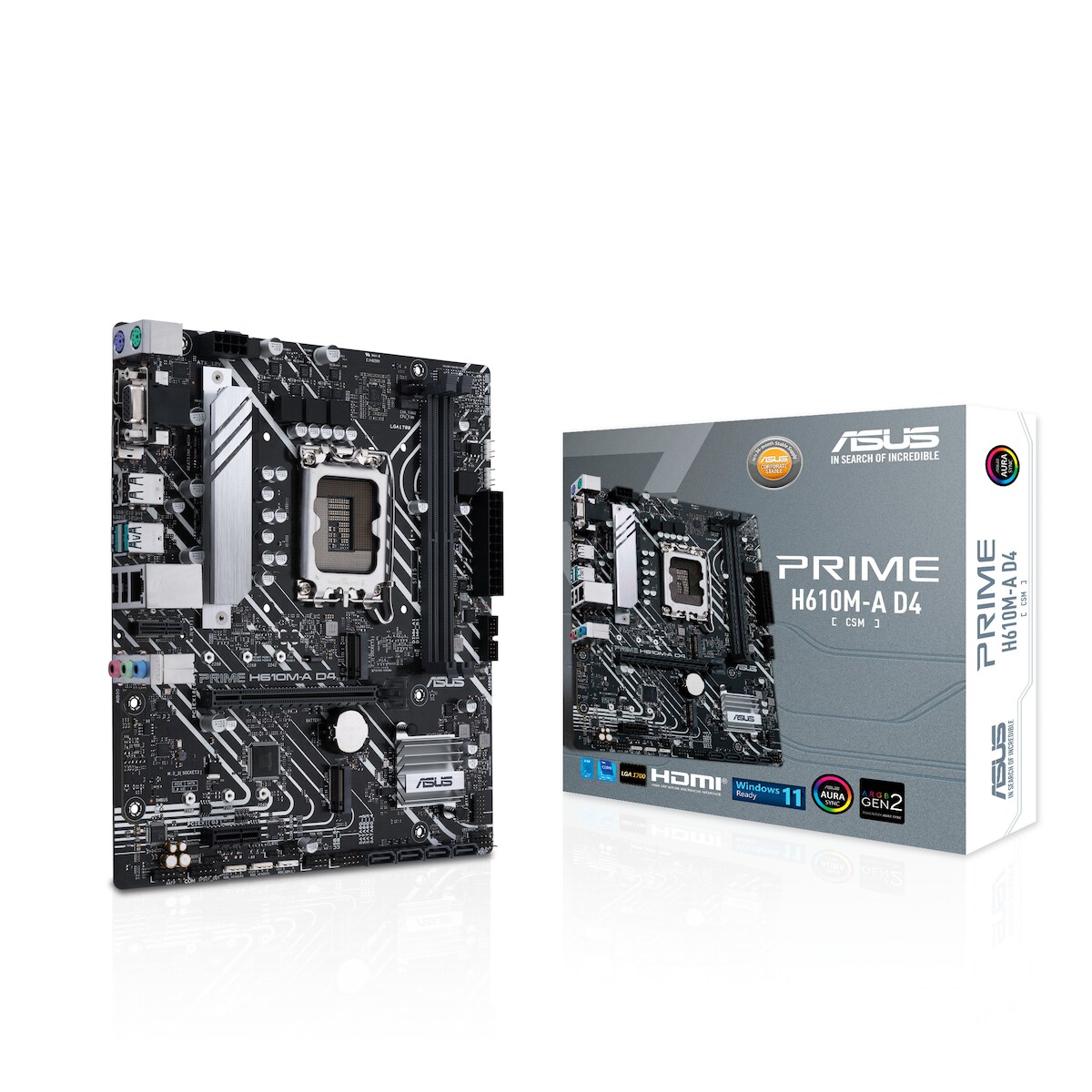 ASUS Prime H610M-A D4-CSM Business Mainboard Sockel Intel LGA 1700 Image