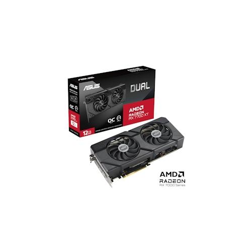 ASUS Dual Radeon RX 7700 XT OC Edition 12GB GDDR6 Gaming Grafikkarte