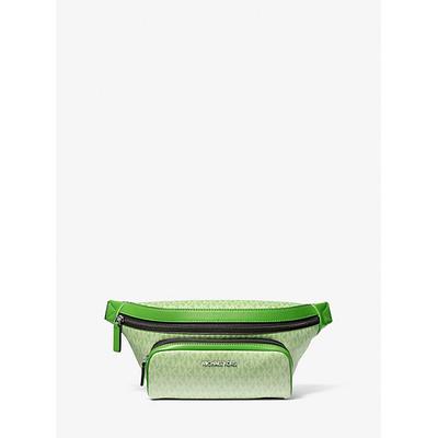 Michael Kors Cooper Small Ombré Signature Logo Sling Pack Green One Size