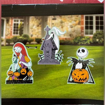Disney Holiday | Disney Nightmare Before Christmas Yard Decoration Kit 3 Yard Standees New | Color: Tan | Size: Os
