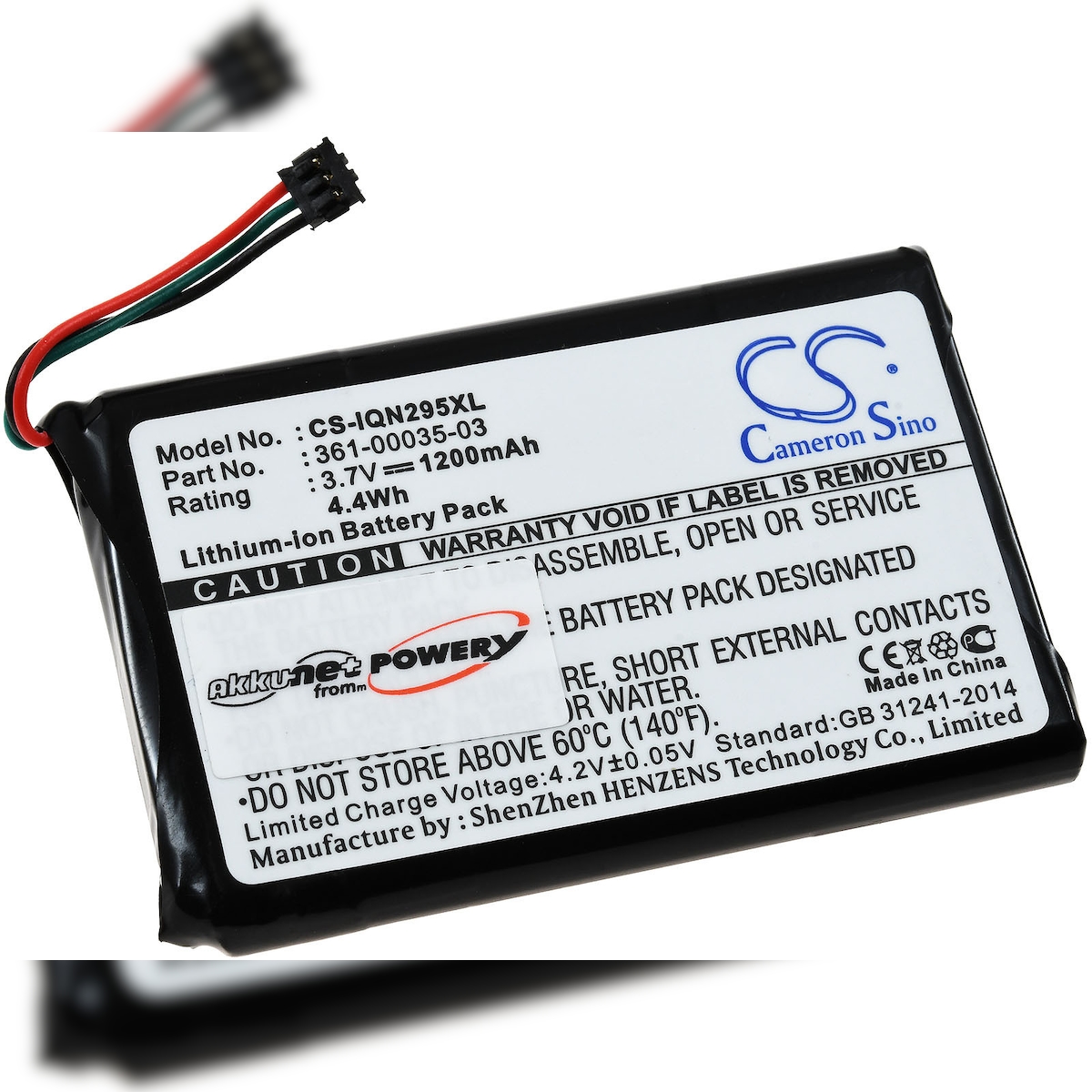 Powery Akku für Navigation GPS Garmin nüvi 2545 Image