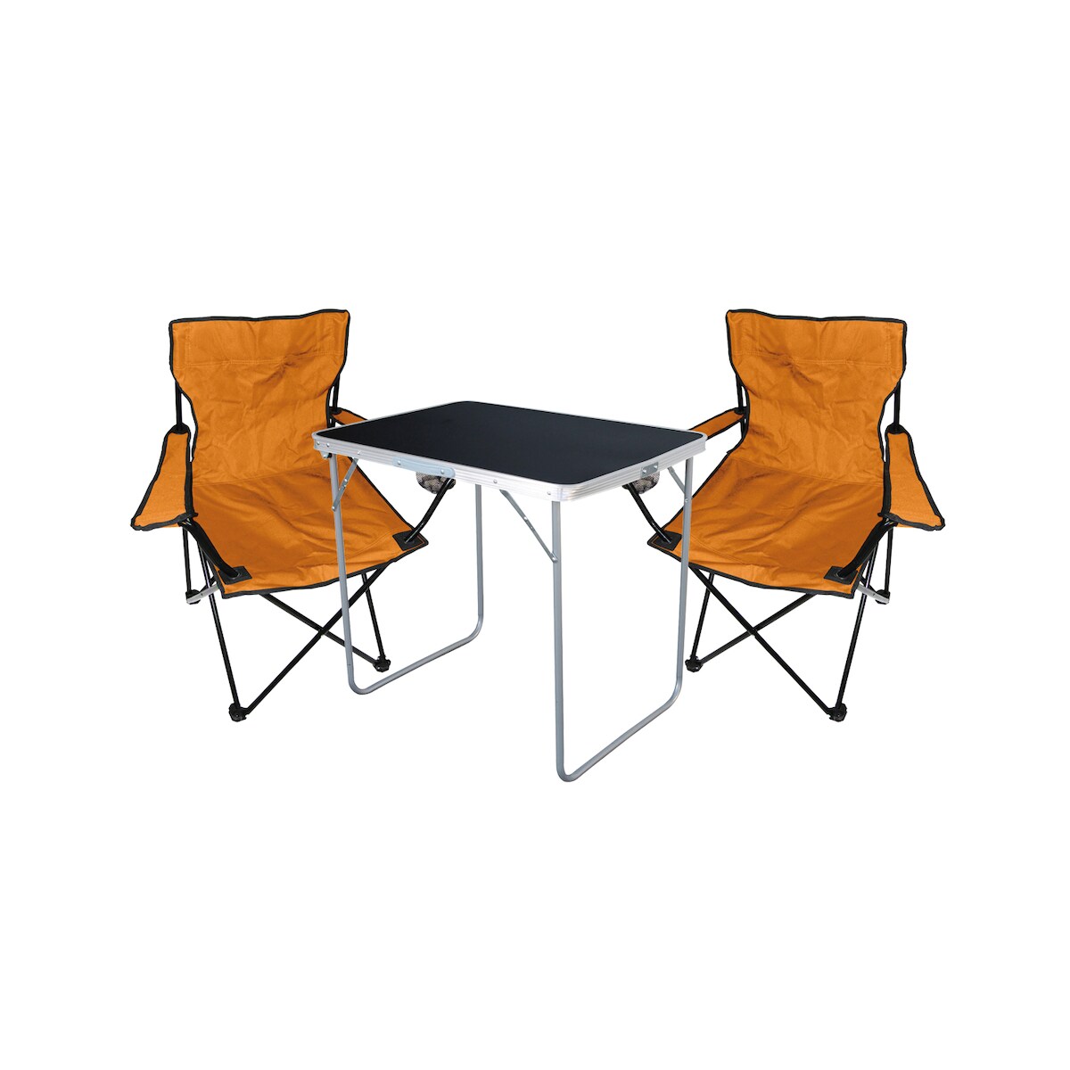 Mojawo 3-tlg Camping Set Gartenmöbel Campingtisch + 2 Campingstuhl Klappstuhl Image