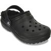 Clog CROCS "Kids Classic Lined Clog", Kinder, Gr. 29, schwarz, Croslite, klassisch, Schuhe, Hausschuh, Pantoffel, Schlappen mit Warmfutter