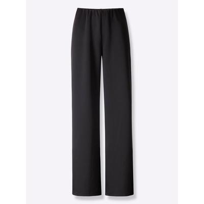 Jerseyhose CLASSIC BASICS, Damen, Gr. 52, Normalgrößen, schwarz, 100% Polyester, unifarben, lang, Hosen Image