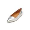 Ballerina MARC O'POLO "aus edlem Lammleder", Damen, Gr. 42, silber, Obermaterial: 100% Leder, unifarben, Schuhe