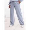 Loungehose COPENHAGEN STUDIOS, Damen, Gr. 48/50, N-Gr, blau (hellblau), Sweatware, Obermaterial: 54% Modal, 40% Polyester, 6% Elasthan, unifarben, casual, bequem lang, Hosen, extra softes Material