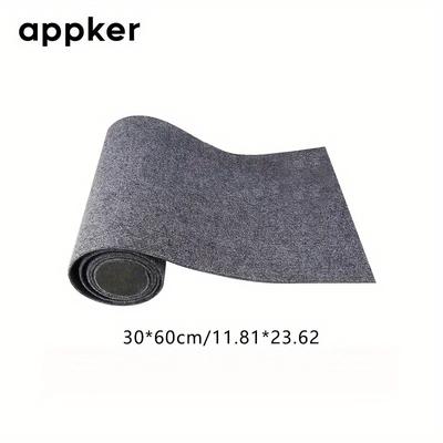 TEMU Appker Self-adhesive Cat Scratching Mat - Durable Polyester Sofa Protector, Dual-texture With Sisal & Soft Fabric, Easy To Apply For Cats, Ideal For Furniture Protection Image