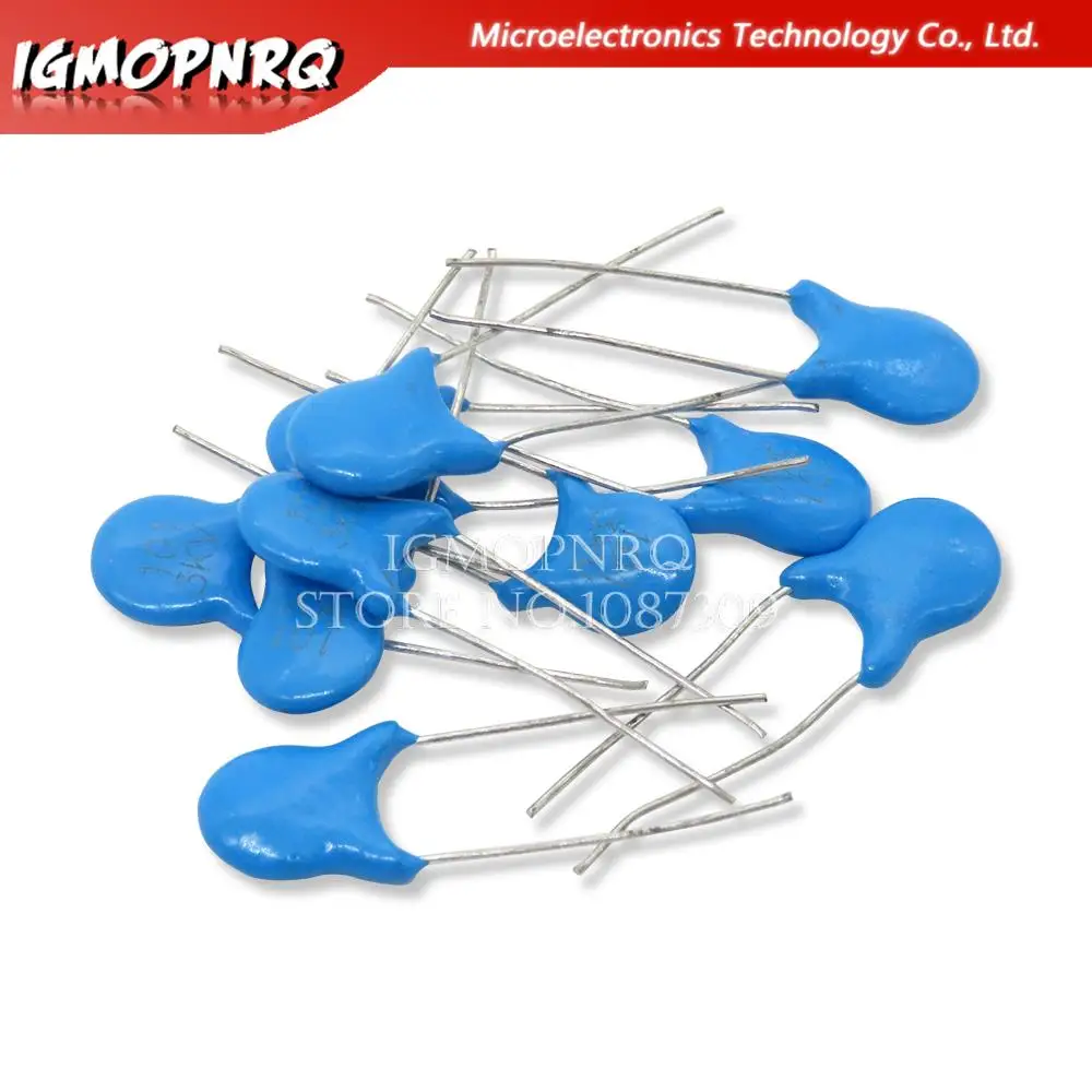 20 stücke Hochspannung keramik kondensator 1kv 2kv 3kv 5pf 30pf 47pf 56pf 100pf 220pf 1nf 2,2 nf 3,3 nf 4,7 nf nf 10nf 100nf Image