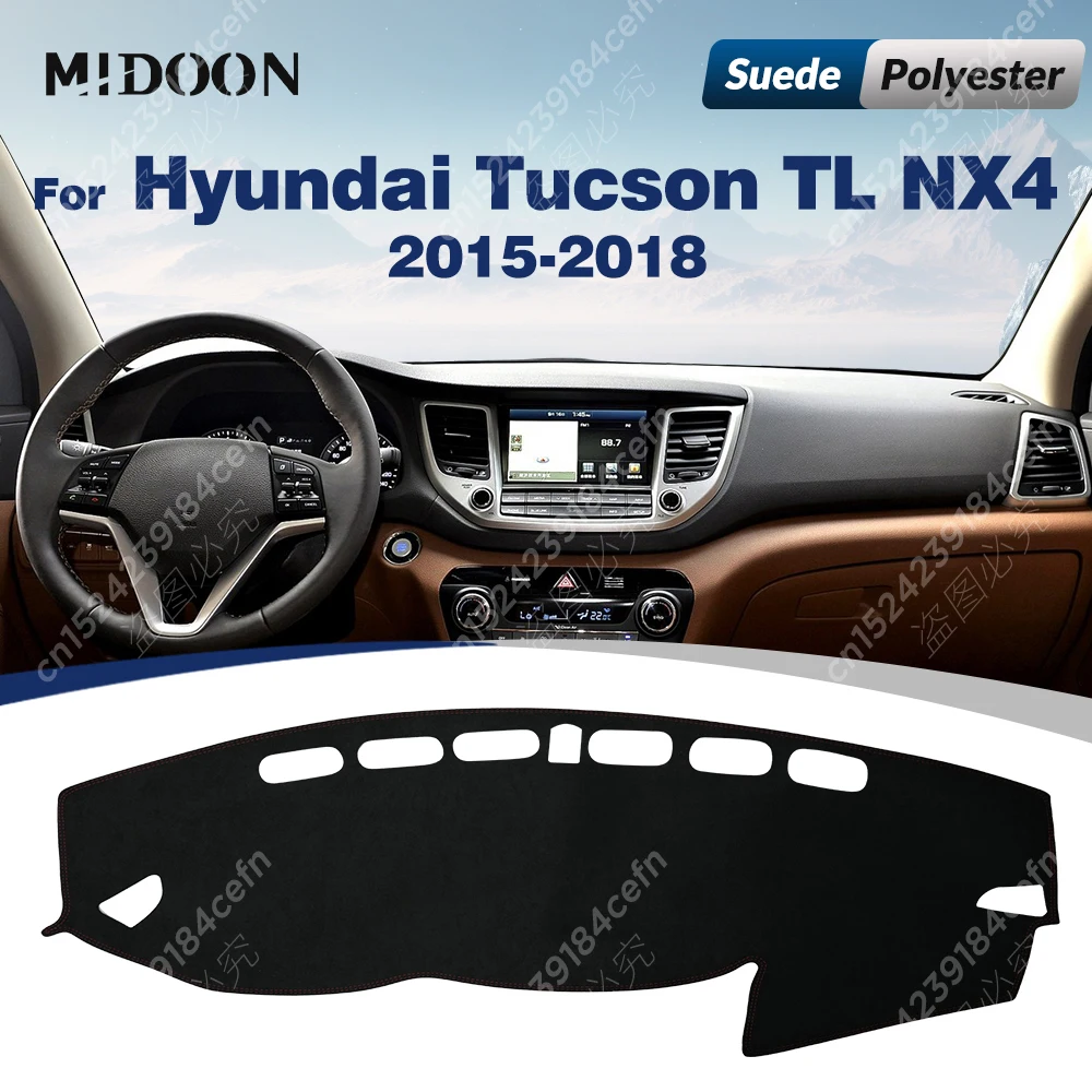Auto-Armaturenbrett-Abdeckung für Hyundai Tucson TL NX4 2015 2016 2017 2018. Armaturenbrett-Matte, Sonnenschutz, Anti-UV-Teppiche, Autozubehör Image
